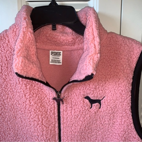 NWOT PINK Sherpa Vest - Picture 3 of 9